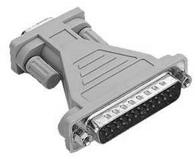 Serial/Parallel Adapter, DB9F to DB25M - small