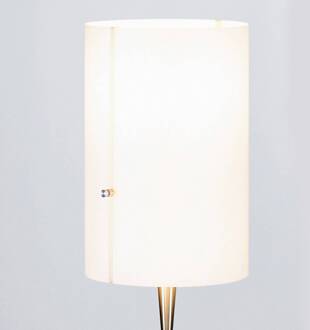 serien.lighting Club S LED vloerlamp, aluminium geborsteld aluminium, wit