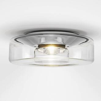 serien.lighting Curling L plafond 927 glas helder gepolijst aluminium, helder