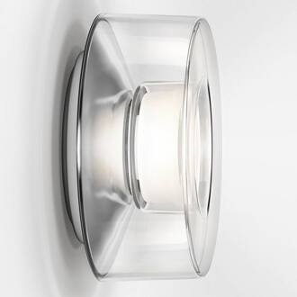 serien.lighting Curling Wall M 2.700K Triac acryl helder, aluminium glanzend