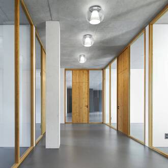 serien.lighting Draft S plafond 2.700K Triac helder helder, opaal