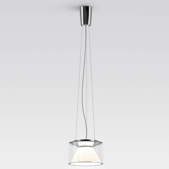 serien.lighting Drum M hanglamp rope 927 Triac plat helder, opaal, aluminium glanzend
