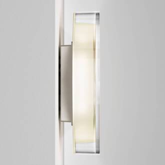 serien.lighting LYD - LED wandlamp met opaalglas aluminium, helder, opaal
