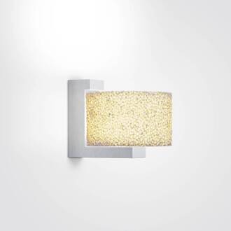 serien.lighting Reef LED wandlamp, geborsteld geborsteld aluminium, wit