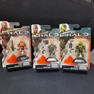 Series 2 Spartan Gungnir &Scout &Sergeant Forge （dpj77 dpj80 dpj82）halo mega building bloks toy figures