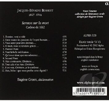 Sermon Sur La Mort - Eugene Green