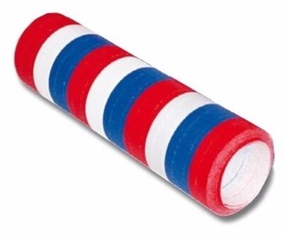 Serpentine rol rood/wit/blauw - vlag Nederland/Holland - Feestartikelen/versieringen - 400 cm Multi