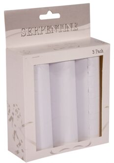 Serpentines In Het Wit 9x Stuks - Serpentines