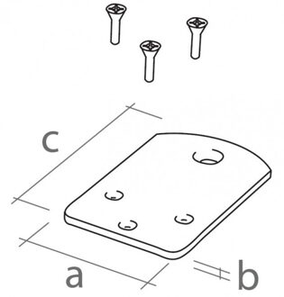 Serralunga 1825 Grondbevestigings platen