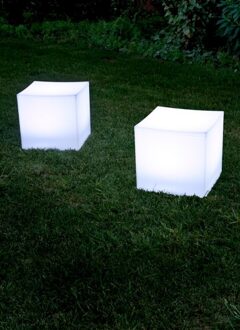 Serralunga 1825 Lounge Cube Collection Wit Verlicht