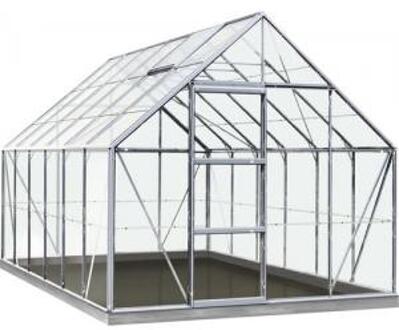 serre 'Intro Grow Oliver' gehard glas & aluminium grijs 9,9 m²