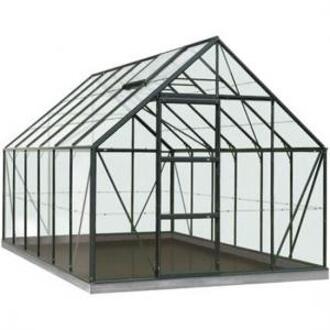 serre 'Intro Grow Oliver' gehard glas & aluminium groen 9,9 m²