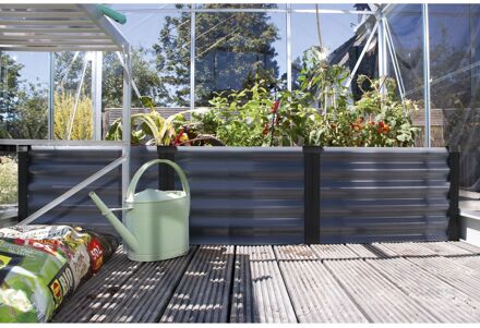 Serre Voor Broeikas/verhoogde Kweekbak Zincalume Maat S Graniet Zwart