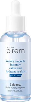 Serum Make P:rem Safe Me. Relief Watery Ampoule 50 ml