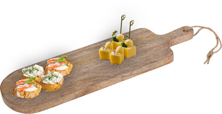 Serveerplank - 15 x 49 cm - hout - kaasplank - borrelplank
