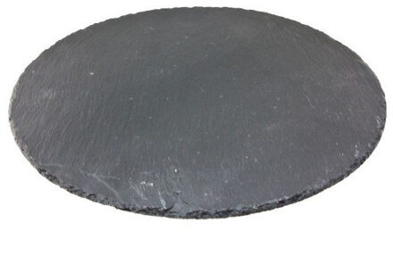 Serveerplank - 30 cm - leisteen - rond - hapjesplank - kaarsen onderzetter