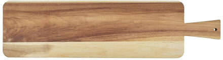 Serveerplank - acacia hout - 60x20 cm - rechthoek - borrelplank/kaasplank