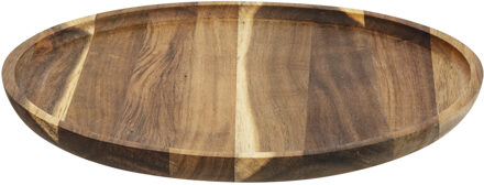 Serveerplank - acacia hout - D30 cm - rond - borrelplank