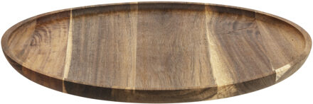 Serveerplank - acacia hout - D38 cm - rond - borrelplank