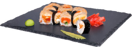 Serveerplank - leisteen - 30 x 30 cm - snack dienblad - stijlvol