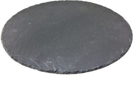 Serveerplank leisteen Ø30cm Zwart