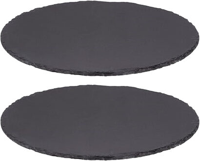 Serveerplankje voor hapjes/fingerfood? - 2x - Dia 32 cm - Leisteen - borrelplank - tapasplank