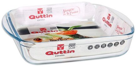 Serveerschaal Quttin 1,6 L Crystal Squared (25X21,9X5 Cm)