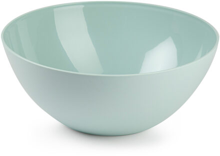Serveerschaal/saladeschaal - D23 x H10 cm - kunststof - mintgroen