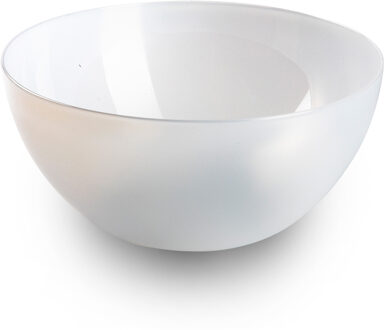 Serveerschaal - saladeschaal - D23 x H10 cm - kunststof - transparant - 3000 ml
