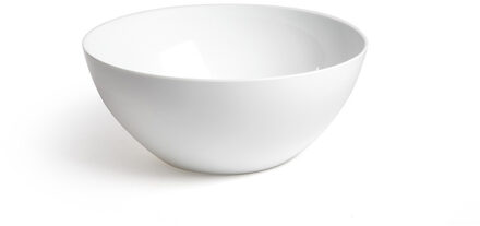 Serveerschaal/saladeschaal - D26 x H12 cm - kunststof - wit