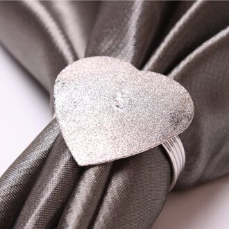 Servet Bloem Ring Rose Valentijnsdag Groen Blad Bloem Servet Gesp Vouwen Doek Ring Valentijnsdag Ornament Servet ring 4