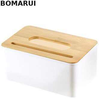Servet Houder Massief Hout Vierkante Vorm Houten Plastic Tissue Box Case Home Keuken Papier Holdler Opbergdoos Accessoires rechthoek