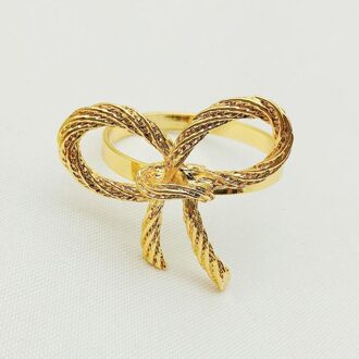 Servetringen-8 Servetringen Voor Diner Partijen, Bruiloften, Home Party Servies Decoratie goud