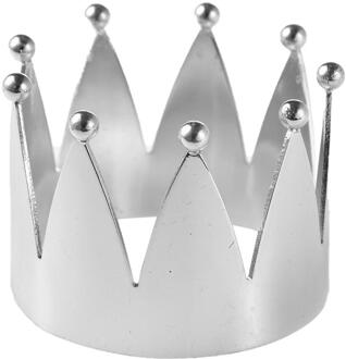 Servetringen Crown Servet Gesp Diner Partijen Verjaardagen Bruiloften Decoratie Tool Hotel Tafeldecoratie Servet Houder Handdoek zilver