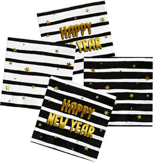 Servetten - BlackGold HNY (20st)