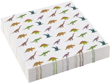 Servetten Dinosaurus Abelisaurus (20st) Multikleur - Print