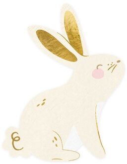 Servetten Konijntje (20st) Multikleur - Print