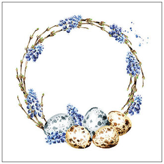 Servetten Muscari Wreath 25cm