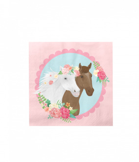 Servetten Paarden Roze Dreams
