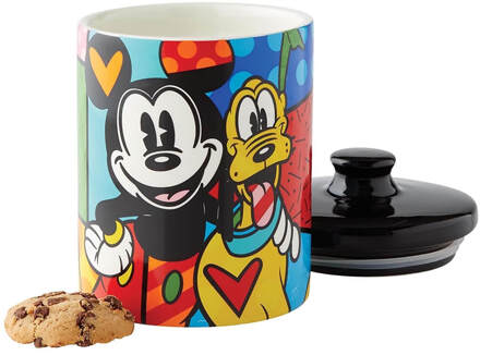 servies - Britto collectie - Mickey & Pluto Cookie Jar Small - Koekjespot - Voorraadpot