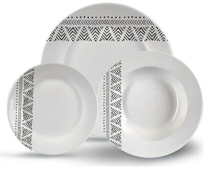 Servies Porselein (17X23X23 Cm) 18 Pcs