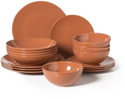 Serviesset - terra - 16-delig - 4-persoons