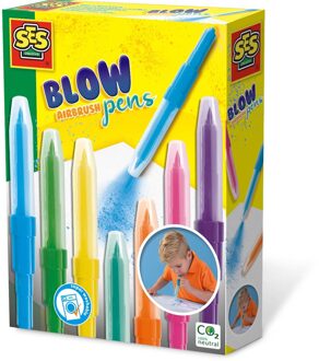 SES Creative blow airbrush pennen 00275 Multikleur