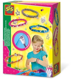 SES Creative Elastiek Armbanden Punniken Multikleur