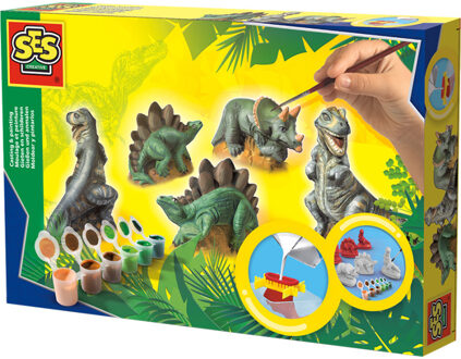SES Creative Gieten en schilderen Dino's Multikleur