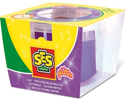SES Creative Klei - Paars Glitter