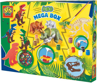SES Creative mega box dino's Multikleur
