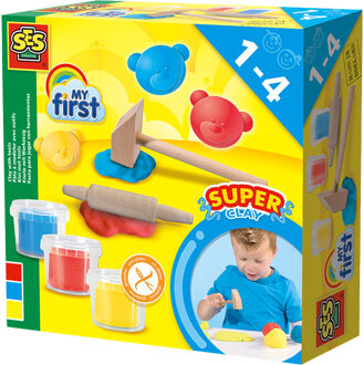 SES Creative My first - Klei met tools 3x90gr Multikleur