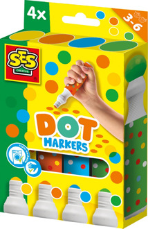 SES Creative SES - Dot Markers (4 Kleuren)