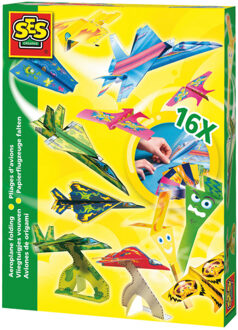 SES Creative vliegtuigjes vouwen Multikleur